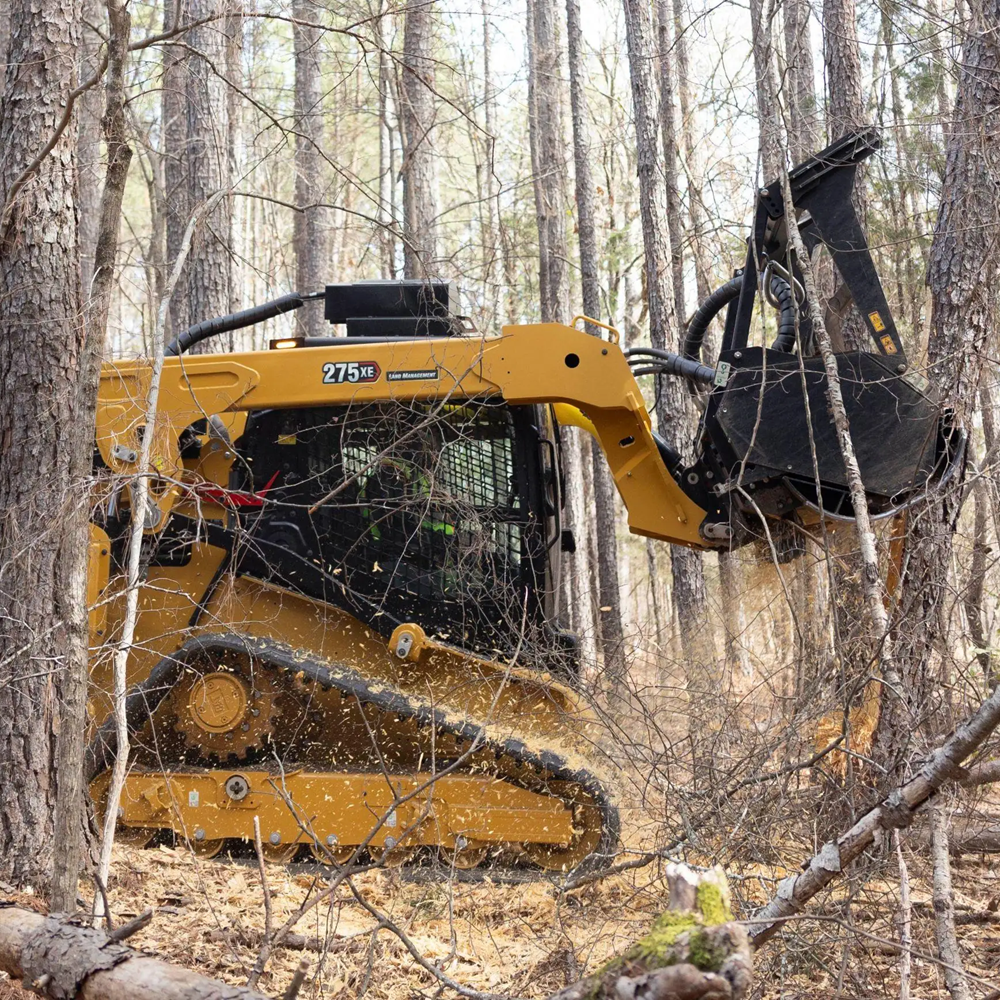 Overgrown backyard being cleared to create usable open space beside a home